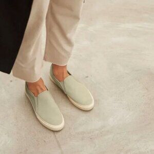 Everlane The Forever Slip-On Sneaker in Eucalyptus Size 6